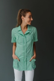 Блузон медицинский женский, короткий рукав, модель 5-227