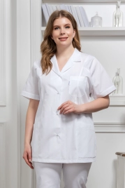 Блузон медицинский женский, короткий рукав, модель 5-63