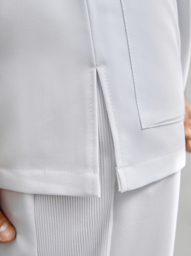 Блузон медицинский мужской, короткий рукав, цвет белый, арт 6-654о фото 7