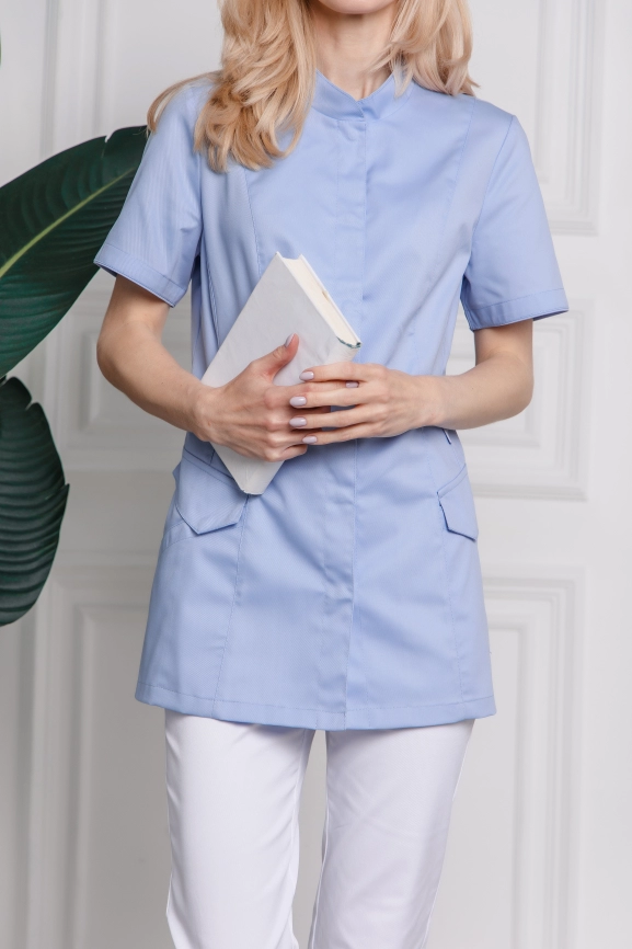 Блузон медицинский женский, короткий рукав, модель 5-274 фото 4