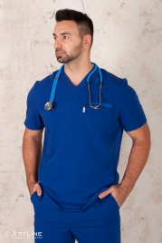 Блузон медицинский мужской, короткий рукав, модель 6-653o
