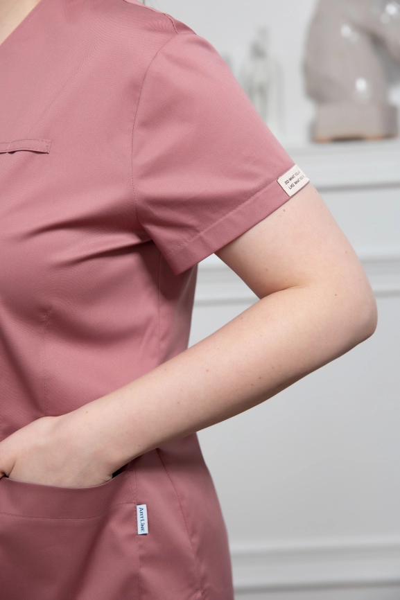 Блузон медицинский женский, короткий рукав, модель 5-520 фото 11