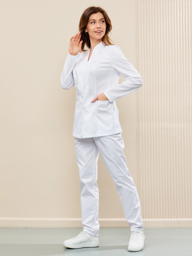 Блузон медицинский женский, длинный рукав, модель 5-663о фото 6