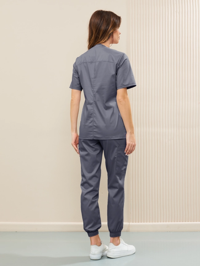 Блузон медицинский женский, цвет серый, арт 5-357 фото 4